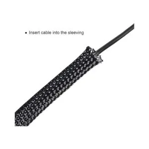 Manga de cable trenzada expandible de PET de 50 pies_6