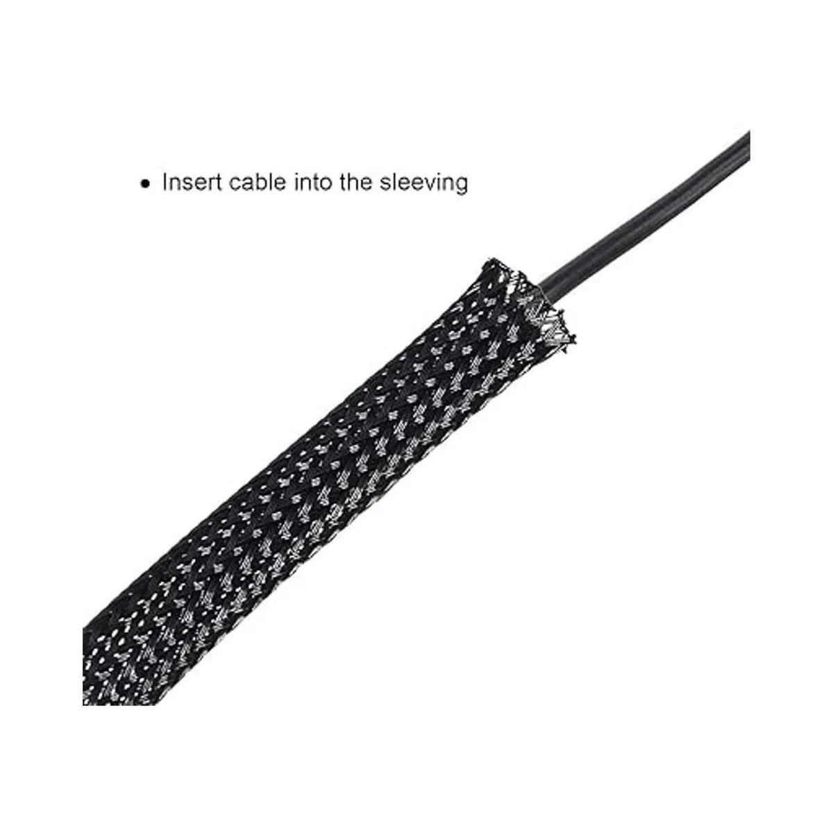 Manga de cable trenzada expandible de PET de 50 pies_6