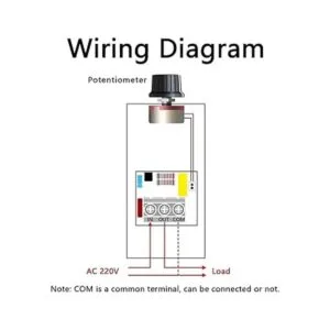 AC 220V 10000W SCR Controlador de velocidad del motor de_4