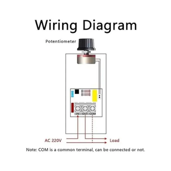 AC 220V 10000W SCR Controlador de velocidad del motor de_4