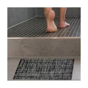 CHARDIN HOME Alfombra texturizada en blanco y negro_3