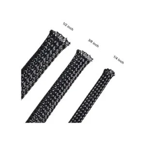 Manga de cable trenzada expandible de PET de 50 pies_2