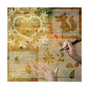 15 hojas de plantillas en blanco 12 x 12 pulgadas