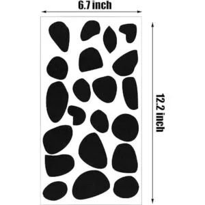 6 hojas de almohadillas adhesivas de fieltro estilo perro
