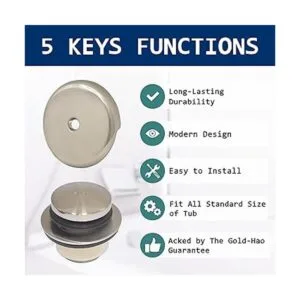 TipToe Kit de desage de baño BN_2