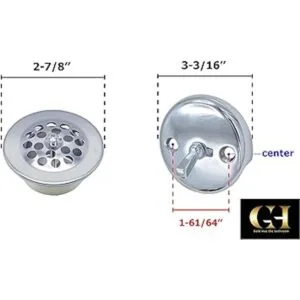 GoldHaoTheBathroom Kit de recorte de placa frontal de_5