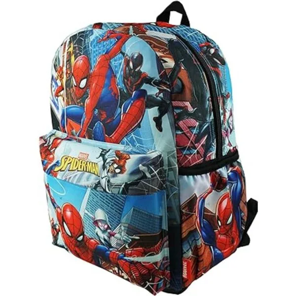 SpiderMan Deluxe A17704 Mochila grande de 16 pulgadas con_3