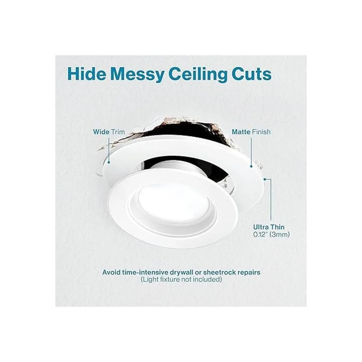 Sunco Lighting Paquete de 12 anillos Goof para luces_3