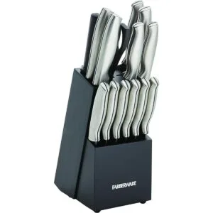 Farberware Juego de bloques de cuchillos de acero_1