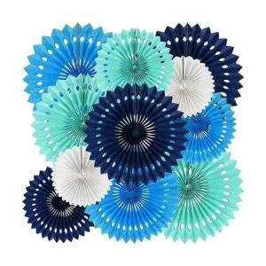 BEISHIDA Kit de decoración de abanicos de papel redondos_1