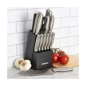 Farberware Juego de bloques de cuchillos de acero_4