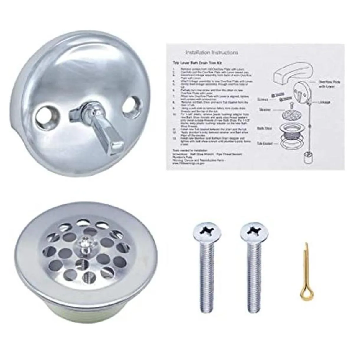 GoldHaoTheBathroom Kit de recorte de placa frontal de_1