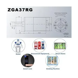 Motor de engranajes DC Greartisan Motor de alto par_2