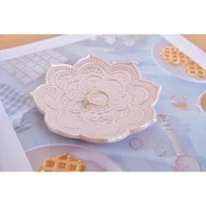 PUDDING CABIN Plato de anillo de mandala rosa regalo de