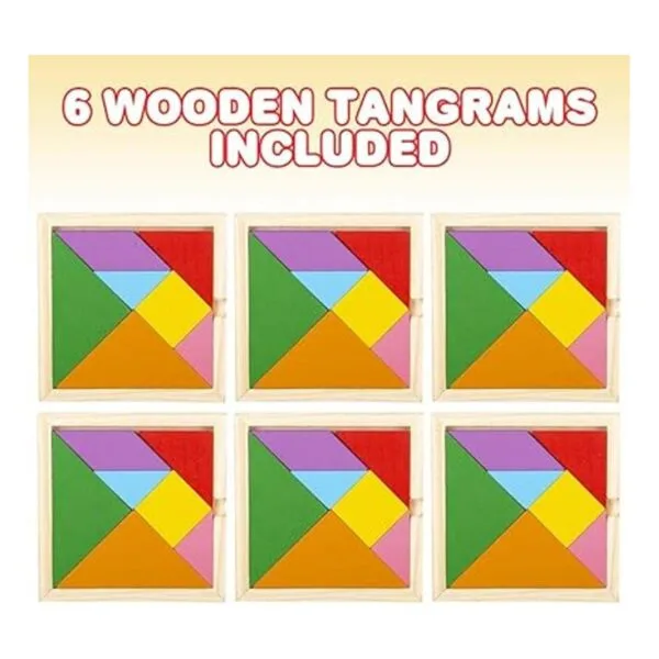 ArtCreativity Tangram Puzzles de madera para niños juego_2