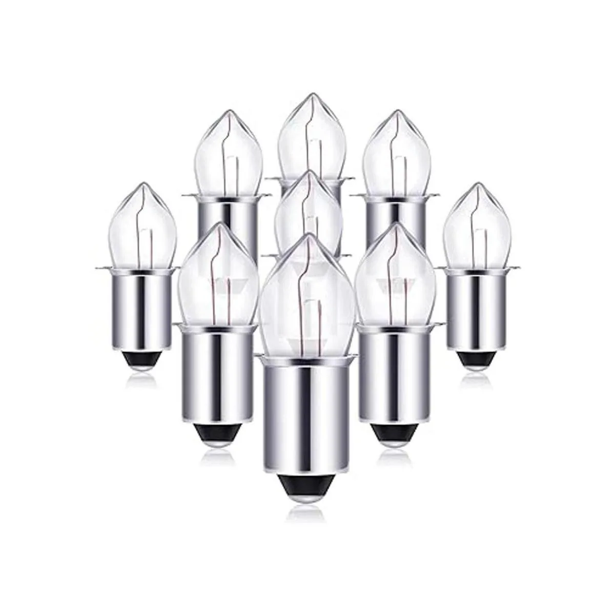 6 bombillas de repuesto de 6 voltios4D4.8 voltios 0.75_6