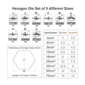 CKE Herramienta manual de crimpadora de cables hidráulicos
