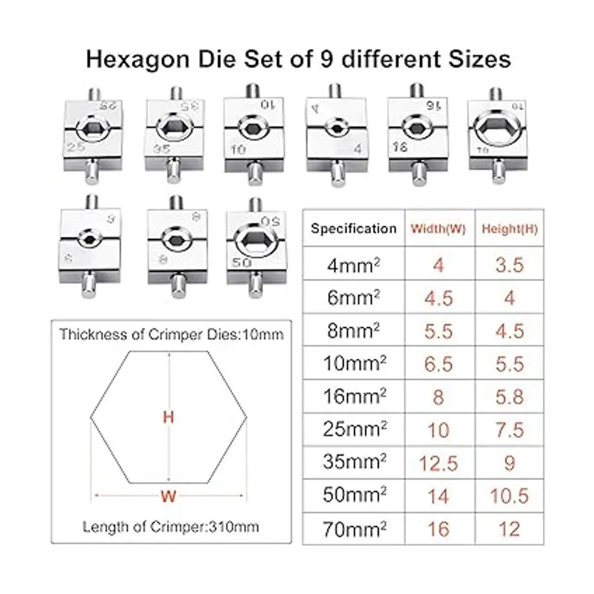 CKE Herramienta manual de crimpadora de cables hidráulicos