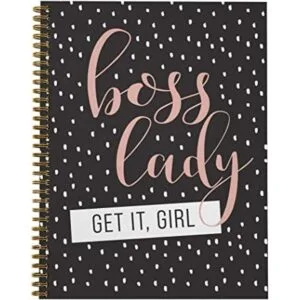 Cuaderno de espiral de tapa blanda Boss Lady de 8.5 x 11.0_1