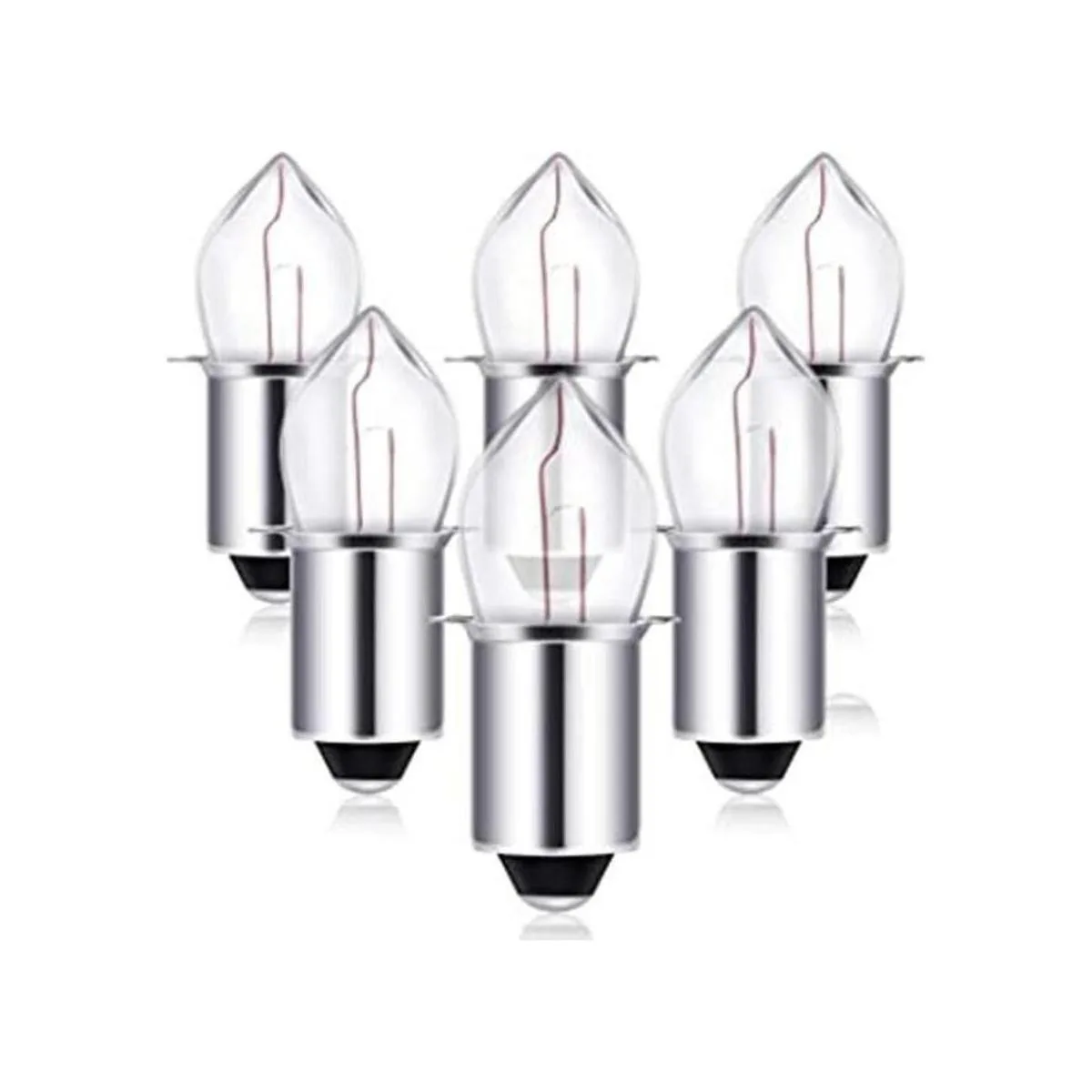 6 bombillas de repuesto de 6 voltios4D4.8 voltios 0.75_1