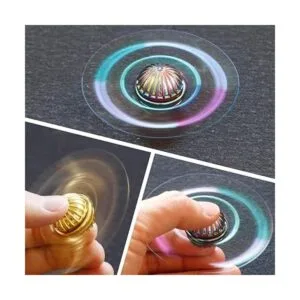 Juguete giratorio dorado de metal para niños y adultos_3