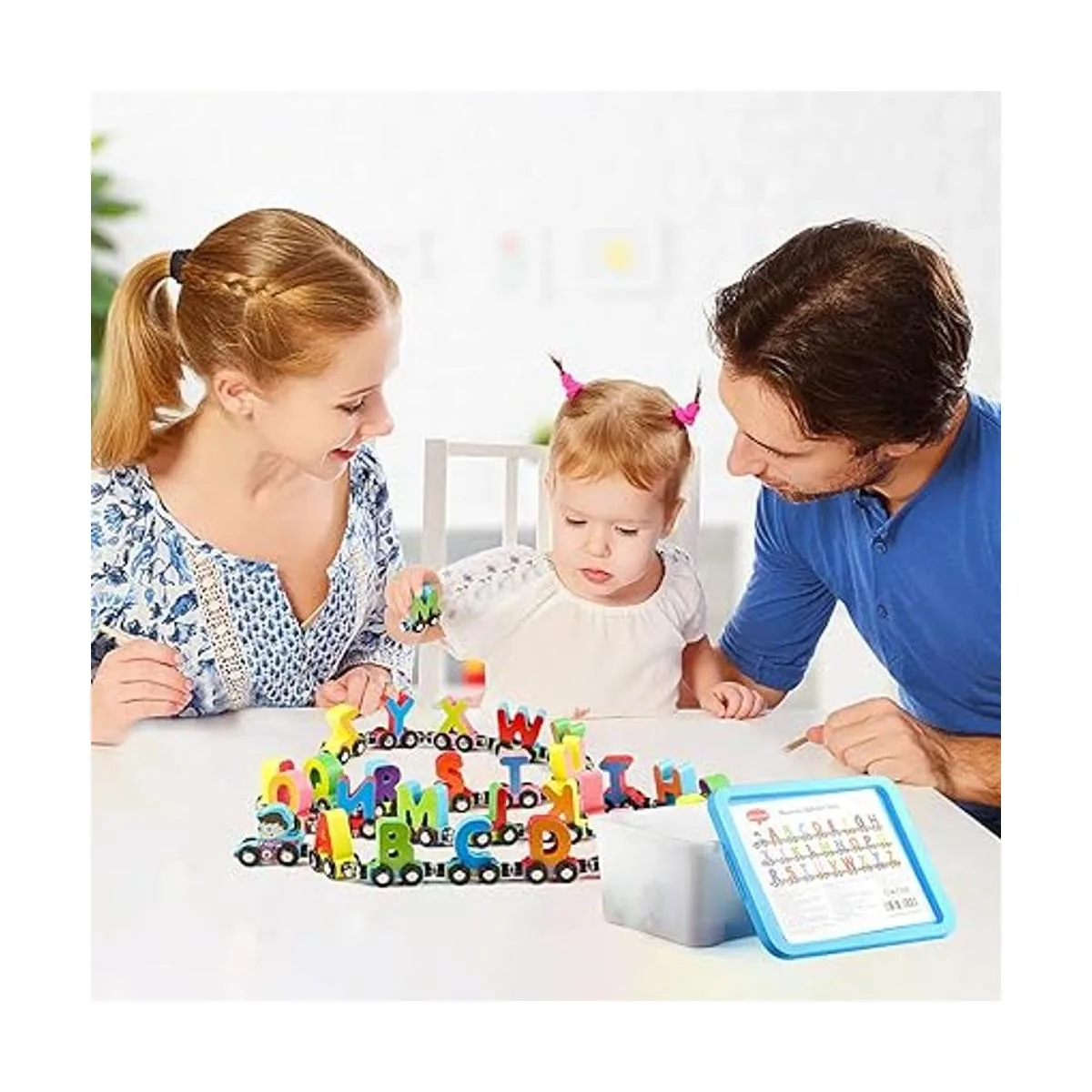 Juguete de tren del alfabeto 27 piezas juego de tren_3