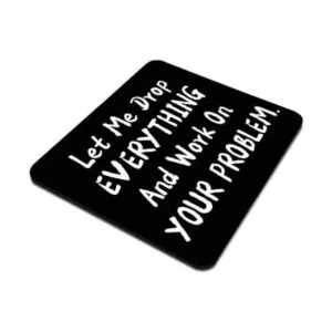 Amcove Alfombrilla de ratón divertida con texto en_3