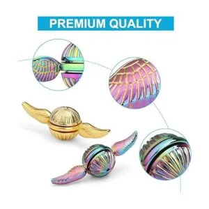 Juguete giratorio dorado de metal para niños y adultos_2