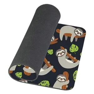 Amcove Alfombrilla para ratón con diseño de perezoso_4