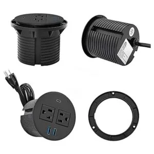 Kungfuking Ojal de alimentación de escritorio con USB C_4