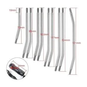 QueT 10 eslabones de barra de tracción de acero inoxidable