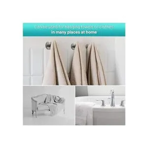 Gancho para batas de níquel cepillado CG Bathroom