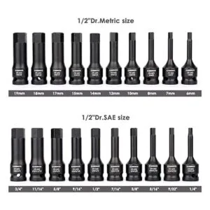 CASOMAN Juego de brocas hexagonales de impacto Master de