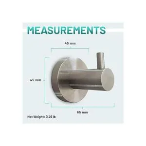 Gancho para batas de níquel cepillado CG Bathroom