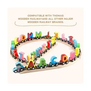 Juguete de tren del alfabeto 27 piezas juego de tren_5