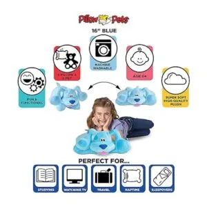 Pillow Pets Blues Clues Perro de peluche de 16 pulgadas_4