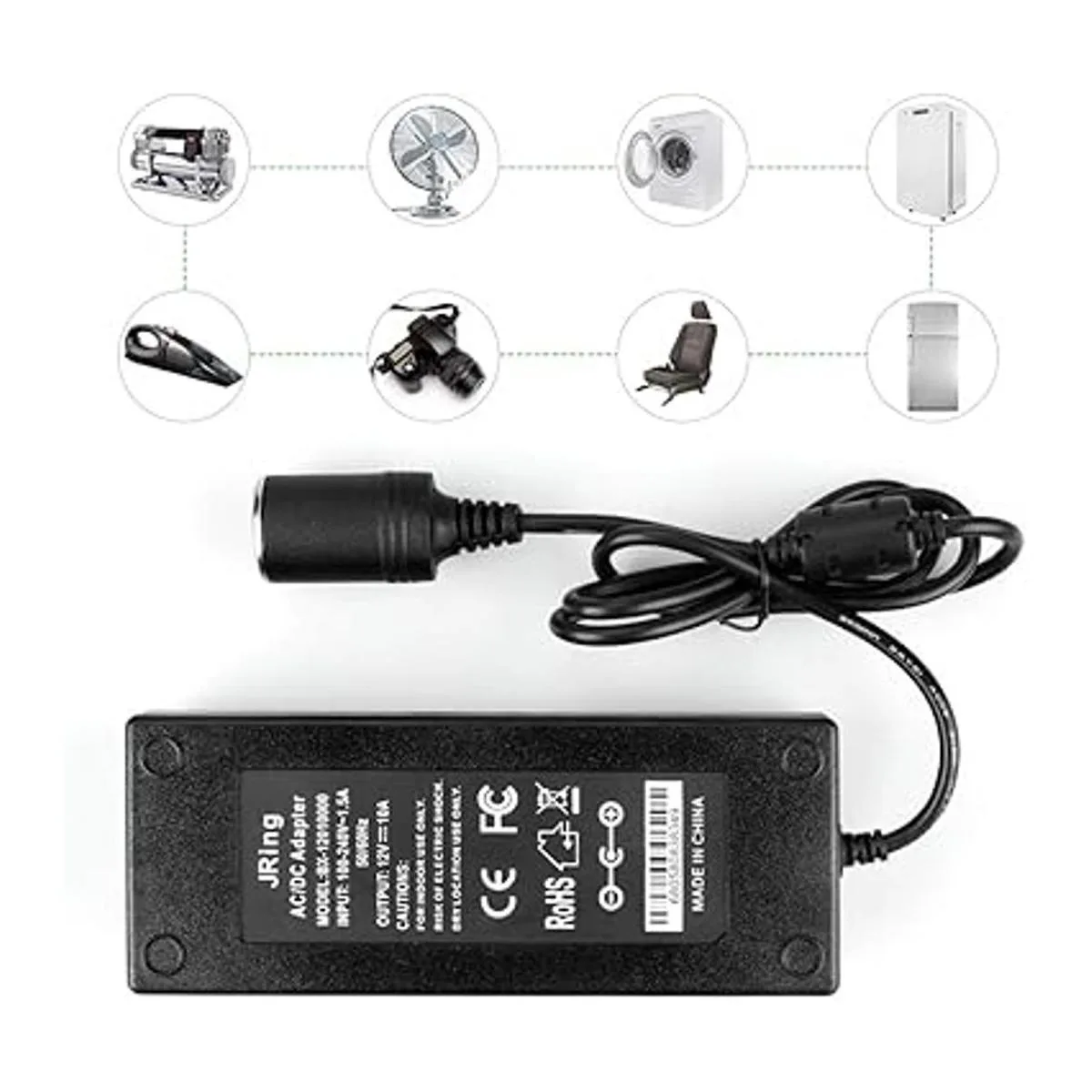 JRing Convertidor de CA a CC 10 A 110 a 220 V 12 V_2