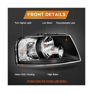 LBRST Conjunto de faros delanteros para Ford para_3