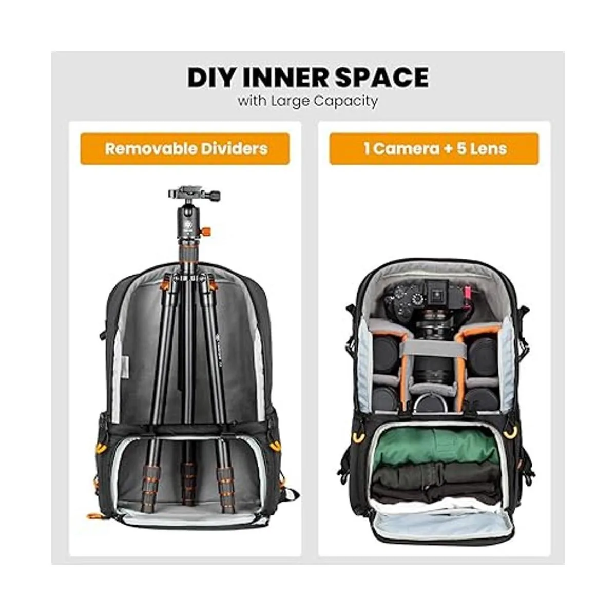 TARION Mochila para cámara profesional bolsa grande para_3