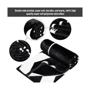 Jekeno Manta de doble cara con estampado de tablilla de_5