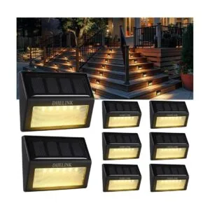 Paquete de 8 luces solares para exteriores 6 luces LED_1