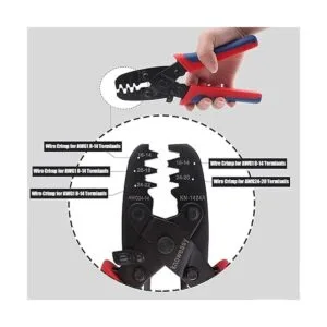 Herramienta de crimpado Molex knoweasy 1424A 2414 Awg_2