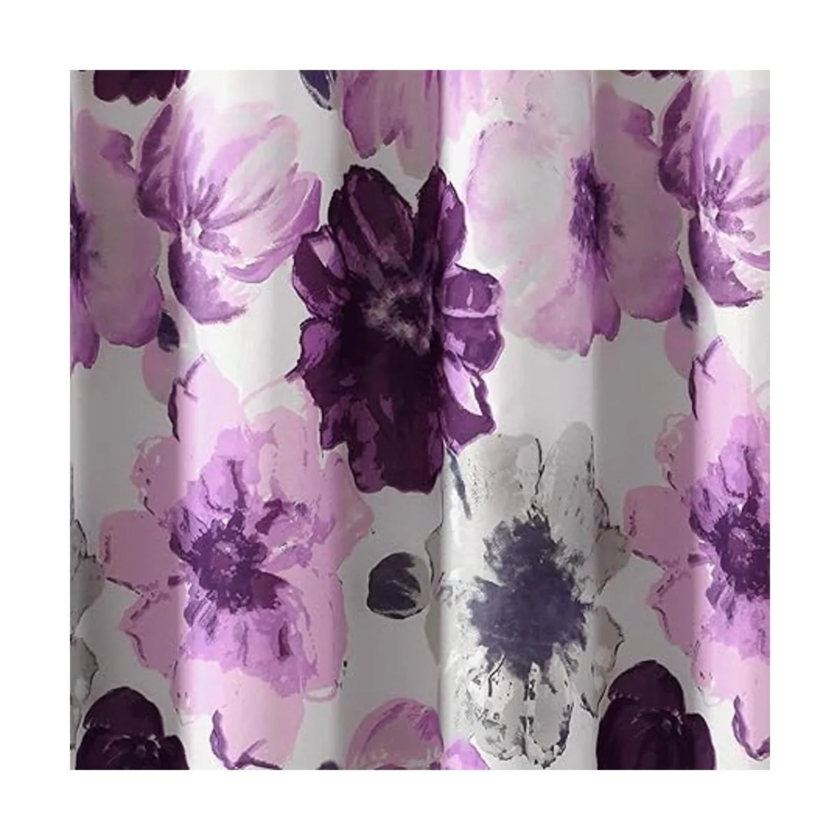 Leah Cortina de ducha gris y morado 72 pulgadas de ancho_3