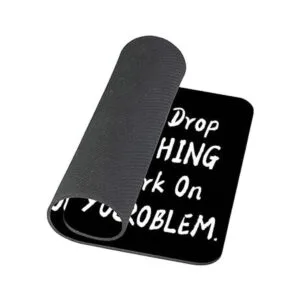 Amcove Alfombrilla de ratón divertida con texto en_4