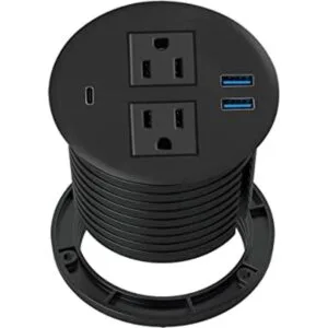 Kungfuking Ojal de alimentación de escritorio con USB C_1
