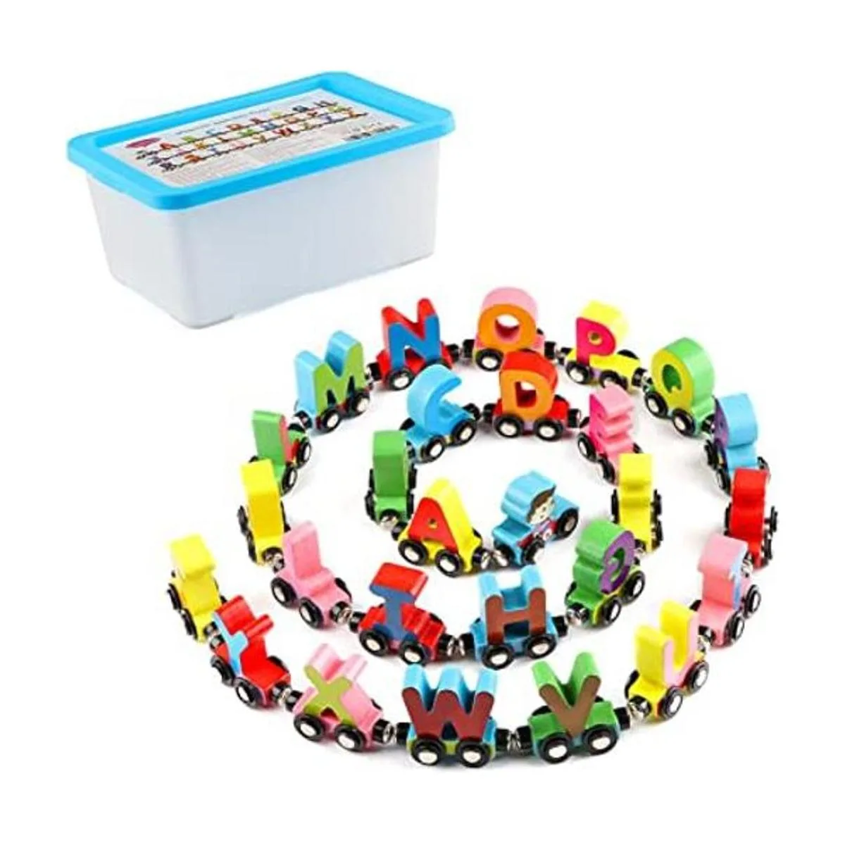 Juguete de tren del alfabeto 27 piezas juego de tren_1