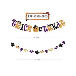 Bandera de Halloween para decoración de fiesta de trucos o_2