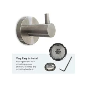 Gancho para batas de níquel cepillado CG Bathroom