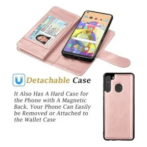 Takfox Funda para Samsung Galaxy A21 funda tipo cartera_5