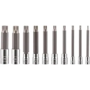 CASOMAN Juego de llaves de punta estriada de 10 piezas